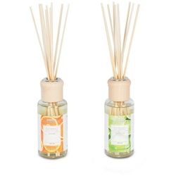 Levandeo® Luftbefeuchter, 2er Set Raumduft 100ml Lemongras Orange Lufterfrischer Stäbchen