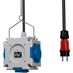 Energiewürfel Stromverteiler mDV 3x230V mit 1,5m Kabel Doktorvolt 2671