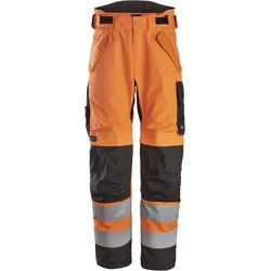 Snickers High-Vis, Wasserdichte 2-lagige, leicht wattierte Hose, 37.5®, Warnschutzklasse 2 8 signalgelb-schwarz