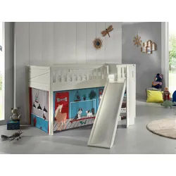 Spielbett Scott Pet Shop ca. 90x200 cm Kiefer Weiß