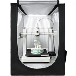 VEVOR 3D-Druckergehäuse Druckerzelt (55 x 65 x 75 cm), staubdichte Schutzhülle mit konstanter Temperatur & LED-Beleuchtung, kompatibel mit gängigen Modellen von Creality/ELEGOO/Anycubic