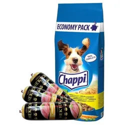 CHAPPI TROCKENFUTTER MIT GEFLÜGEL UND GEMÜSE 13,5kg + Hektor mit Geflügel 3x900g