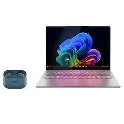 Lenovo Yoga Slim 7 14 U7-32GB-1TB + Earbuds Intel® Core Ultra 7 258V Prozessor LPE-Kerne bis zu 3,70 GHz P-Kerne bis zu 4,80 GHz , 32 GB MOP, Windows 11 Home 64, 1 TB SSD M.2 2242 PCIe 4.0 TLC, 14 Inch, Luna Grey