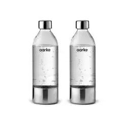 Aarke 2er-Pack PET-Wasserflasche 1 l