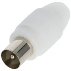 Goobay Koax-Stecker mit Schraubbefestigung - schraubbarer Koax-Stecker aus Kunststoff