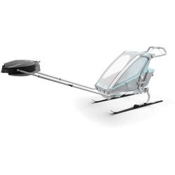 Thule Skiset , Grau, Schwarz, Alufarben , Metall , Baby On Tour, Kinderwagen, Kinderwagenzubehör, Sonstiges Kinderwagenzubehör