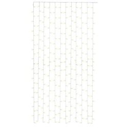 Goobay 300er LED-Lichtervorhang - mit Fernbedienung, Timer-Funktion, 8 Leuchtmodi, Dimmer, USB- und Batteriebetrieb, warm-weiß (3000 K)
