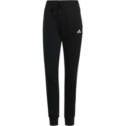 adidas Damen Essentials French Terry 3-Streifen, Schwarz/Weiß, M