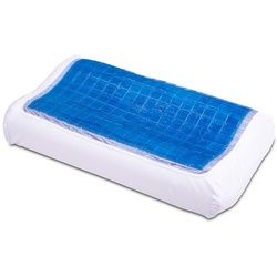 Eloneo Kissenbezug 60x35cm integriertes Gel-Pad zum Kühlen Bezug 1 St weiss