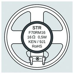 STR Einbau-Türlautsprecher L 1 für TT/TS 70 mm