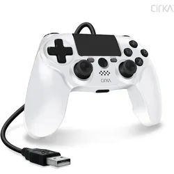 Hyperkin Nuforce Wired Controller For PS4/ PC/ Mac (White) (Playstation), Gaming Controller, Weiss