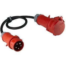 CEE Adapter Starkstrom 1m 16A Stecker auf 32A Kupplung 2551