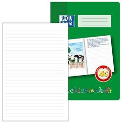 OXFORD Schulheft 1 Schreibheft OPTIK PAPER® Lin. 4G mit 16 Blatt geheftet A4 grün