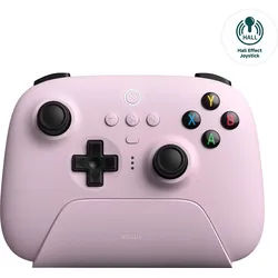 8bitdo Ultimate 2.4G Wireless Controller, Hall Effect Joystick Update, Gaming Controller with Chargi (PC, Android), Gaming Controller, Rosa