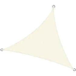 Sol Royal Sonnensegel SolVision PS9 300/300/300 cm dreieckig Creme Pe , Kunststoff , 300x300 cm , Sonnen- & Sichtschutz, Sonnensegel