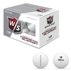 Wilson Premium Cosmetic Blemish Golfbälle - 12er Pack, weiß