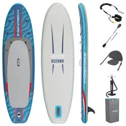 Bestway Stand-Up Paddle Board , Blau, Grau , Metall, Kunststoff , 305x84x15 cm , SGS-geprüft , Freizeit & Co, Pools & Wasserspaß, Stand Up Paddle