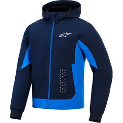 Alpinestars Radium Tech Hoodie, Textiljacke - Dunkelblau/Blau - 3XL