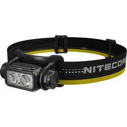 Nitecore NU40 LED Stirnlampe, eingebauter Akku mit 2600mAh, USB-C-Ladeanschluss, bis zu 120 Stunden Leuchtdauer, wasserdicht nach IPX68
