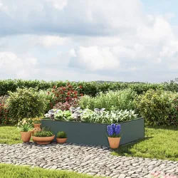 GFP Halfsize 150 x 119 x 39 cm Hochbeet, Anthrazit - (GFPV00513)
