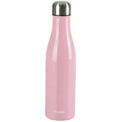 Kelomat Isolierflasche , Rosa , Metall , Uni , 0.5 l , 0.5 cm , doppelwandig, 100% dicht, abnehmbarer Deckel, Schraubverschluss, hält warm, hält kalt, bruchsicher, rostfrei , Geschirr, Kannen & Karaffen, Thermosflaschen