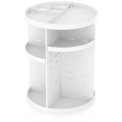 Intirilife Make UP Organizer 30/23 cm (Weiß) , Kunststoff , 23x30x23 cm , Badaccessoires, Kosmetikdosen