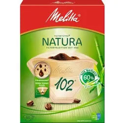 Melitta® Filtertüten Premium 102/80, natura, 1 Packung = 80 Stück