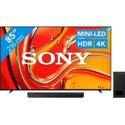 Sony 85 Zoll Bravia 7 4K QLED XR Mini-LED (2024) + Sony Bravia Theatre Bar 6 Schwarz