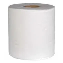Rollenhandtuchpapier, 1-lagig, hochweiß, Zellstoff, "Midi-Rolle", Innen- und Außenabwicklung, 1 Paket = 6 Rollen á ca. 320 Meter