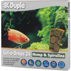 Dupla Zierfischfutter Gel-o-Drops 24 Hemp & Spirulina 12x2 g