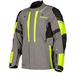 Klim Latitude 2023 Motorrad Textiljacke, grau-gelb, Größe XL für Männer