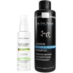 Dr. Eve_Ryouth Keratin-Shampoo + Glanz- und Geschmeidigkeits-Haar√∂l 360 ml Unisex