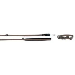 KERBL GoLeyGo Set, Halsband + Bandleine mit Adapter 15mm x 29-45cm, 1cm x 1,4-2m, braun, S, max.15kg