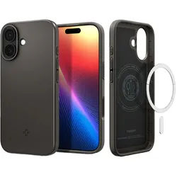 iPhone Hülle MagSafe - TPU - Spigen Hard Case/Backcover - Handyhülle Grau