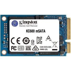 Kingston KC600 - SSD - verschlüsselt - 256 GB - intern - mSATA - SATA 6Gb/s - 256-Bit-AES - Self-Encrypting Drive (SED) - TCG Opal Encryption - Neu