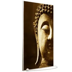 STEINFELD Heizsysteme Infrarotheizung Bild 900W, 120x74cm, Made in Germany, 7J Garantie, mit Thermostat, viele Motive silberfarben