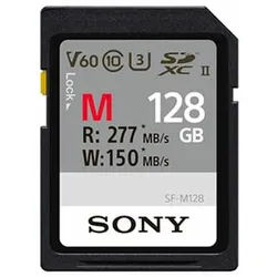 Sony SDXC, Class 10, UHS-II, U3, 277 MB/s 128 GB