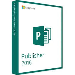 Microsoft Publisher 2016 - Produktschlüssel - Sofort-Download - Vollversion - 1 PC - Deutsch