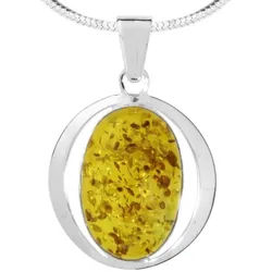 OSTSEE-SCHMUCK Kette mit Anhänger Ostsee-Schmuck Kette mit Anhänger Hanna Kette mit Anhänger Hanna (2-tlg) silberfarben 60 cm