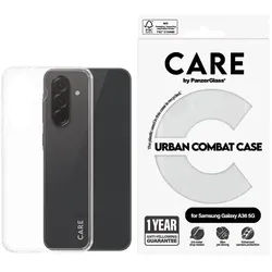 Flagship Case Transparent Urban Combat w. Clear Frame Samsung Galaxy A36 5G
