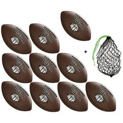Wilson Football MVP WTF1411 - 10er Ballpaket inkl. Ballnetz