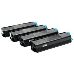 ABC Tonerkartusche, Kompatibles Set 4x Toner für Oki ES3032 ES7411DN ES7411WT Pro 7411WT