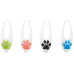 Flasher for dogs ø 2.4 cm/8 cm white with motif
