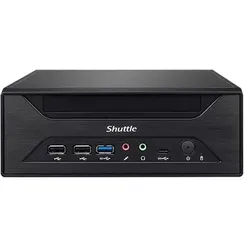 Shuttle XPC slim Barebone XH610 - S1700, Intel H610, 1xDP, 1xHDMI, 1x VGA, 2x COM (RS232), 2x LAN (2.5G and 1G), 1x slim 5.25", 2x 3.5", 2x M.2, 24/7 Dauerbetrieb