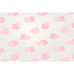 Stofferia Stoff Gardinenstoff Voile Halbtransparent Somnis WG Rosa, Meterware rosa