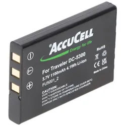 AccuCell Akku passend für Akku Somikon DV-920.HD Akku