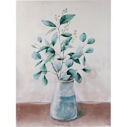 Wandbild "Eukalyptus In Konischer Vase" 60 X 80 Cm