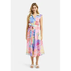 Milano Italy Sommerkleid mit Bindegürtel bunt 42