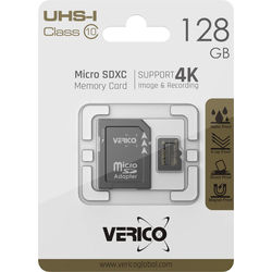 Verico 128GB microSD C10 UHS-1 Speicherkarte ( inkl. Adapter )