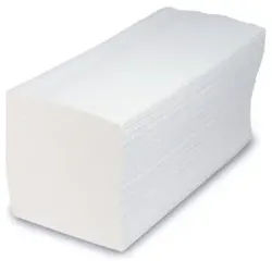 zetForm® Falthandtücher, weiß, W-Falz, 2-lagig, 22 x 32 cm, Hygienisches Handtuchpapier mit hoher Saugfähigkeit, 1 Karton = 20 Packungen à 160 Tücher